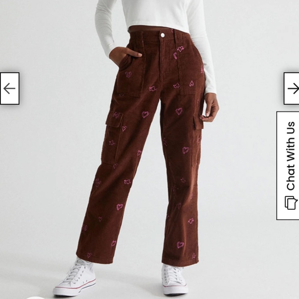 PacSun Heartbreaker Corduroy Cargo Pants